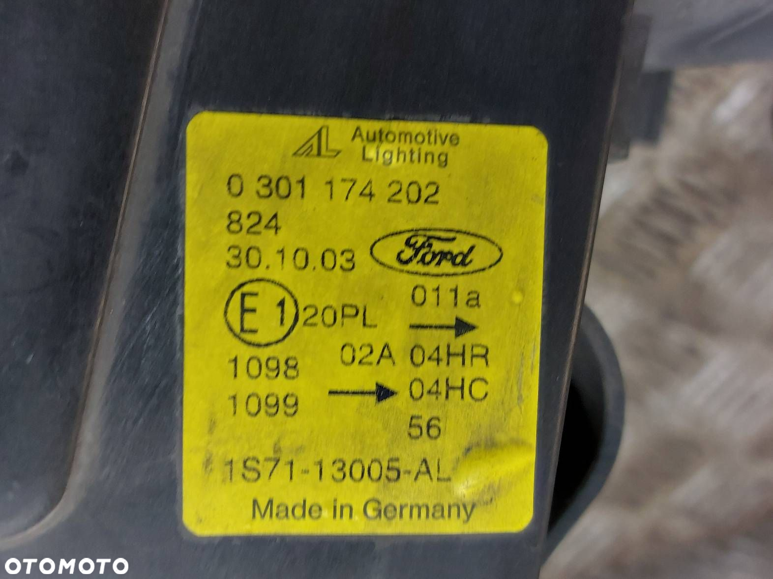 LAMPA PRAWY PRZÓD FORD MONDEO MK3 EU 1S71-13005-AL - 6