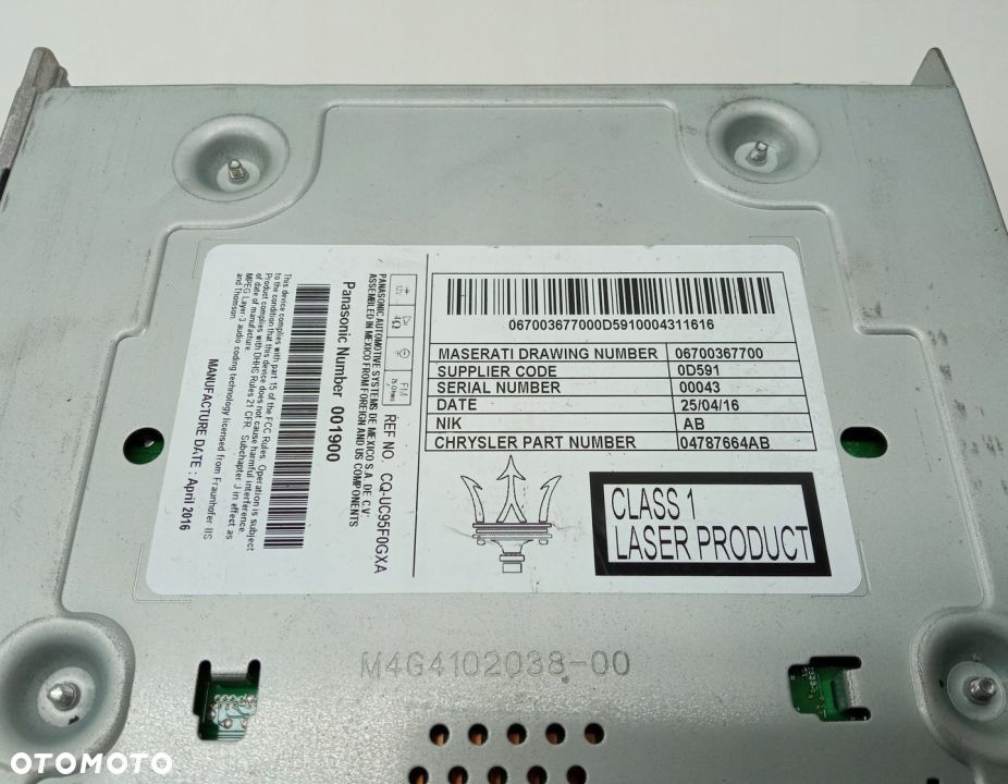 RADIO NAWIGACJA MASERATI GHIBLI III 06700367700 - 3