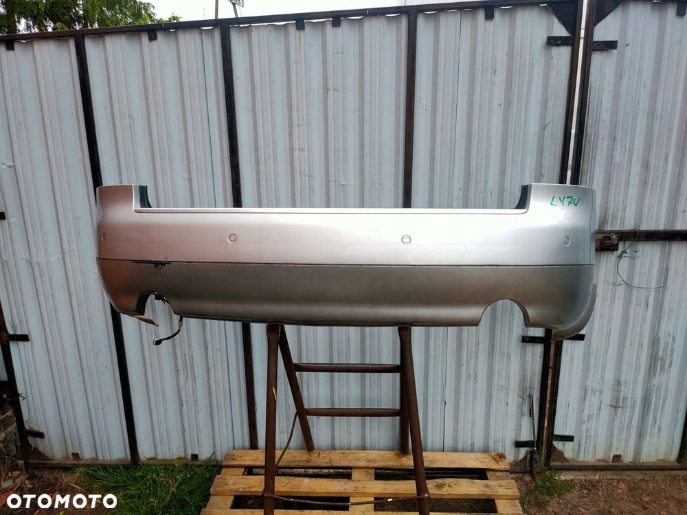 zderzak tył audi a4 b6 kombi kolor ly7w 2 rury - 1