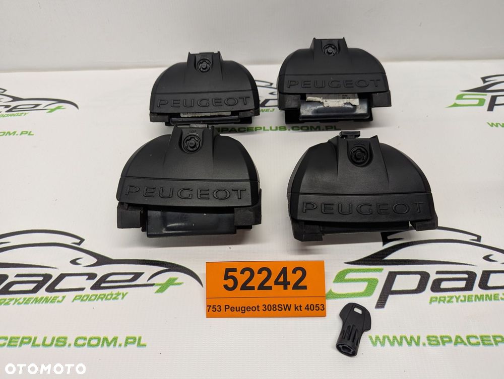 Stopy bagażnika dachowego z kitem do samochodów Peugeot 308SW, 5-dr Estate, 14-.