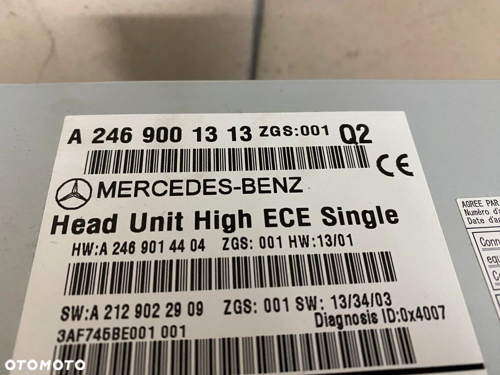 MERCEDES 246 117 radio nawigacja A 2469001313 - 3