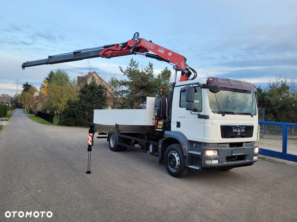 MAN TGM 18.290 * 4x2 * Skrzyniowy + HDS Hiab FASSI F155 * Pilot * 3x Wysów * Udźwig 4800 kG *