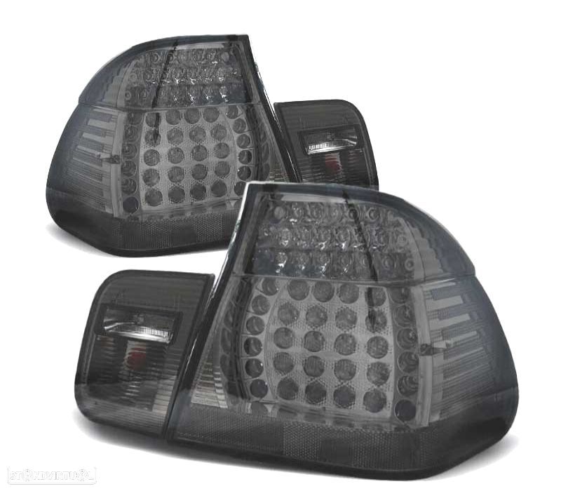FAROLINS TRASEIROS LED BMW E46 98-01 ESCURECIDO LOOK M3 - 1