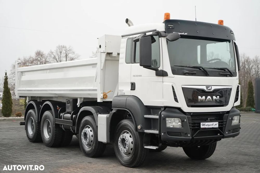 MAN TGS 35.420 / 8x4 / BASCULĂ DUBLĂ / HIDRODOXIE LATERALĂ / BORDMATIC / AUTOMATĂ - 13