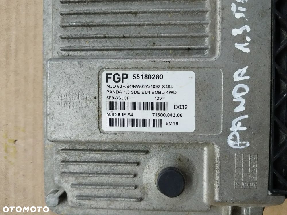 Komputer sterownik silnika Fiat Panda II 55180280 - 2