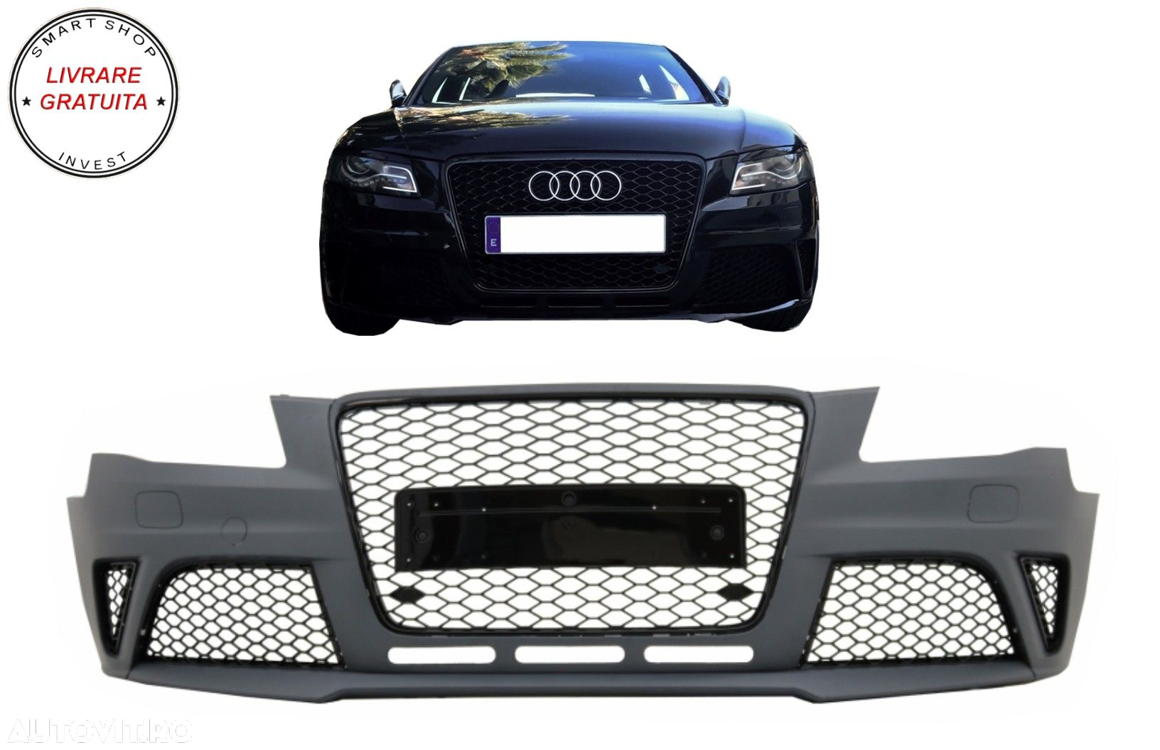 Bara Fata Audi A4 B8 Pre-Facelift (2008-2011) RS4 Design- livrare gratuita - 12