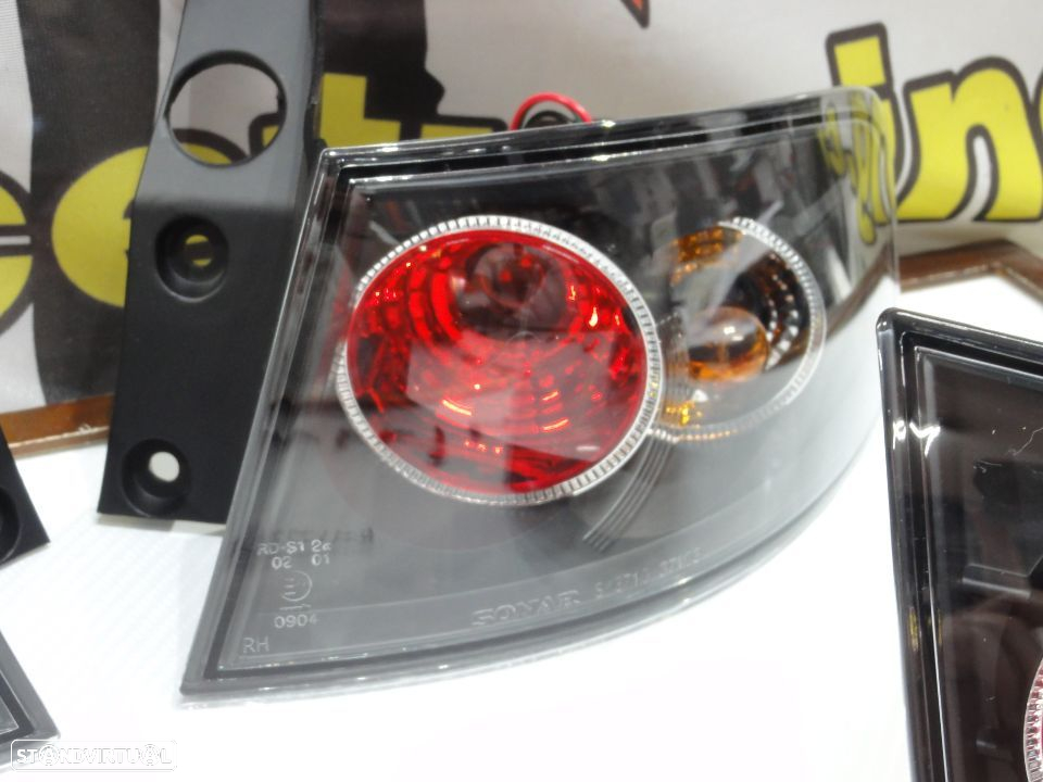 Farois / farolins traseiros tipo lexus Seat Ibiza 6L fundo preto - 8