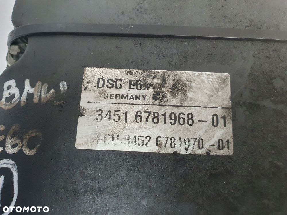 BMW E60 E61 POMPA ABS hamulcowa 6781968 0265960327 - 2