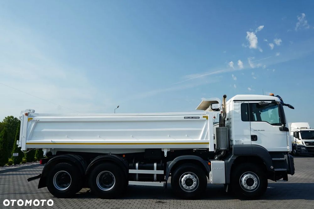 MAN TGS 35.420 / 8X4 / WYWROTKA 2 STR. / MEILLER KIPPER / HYDROBURTA / AUTOMAT / EURO 6 - 14