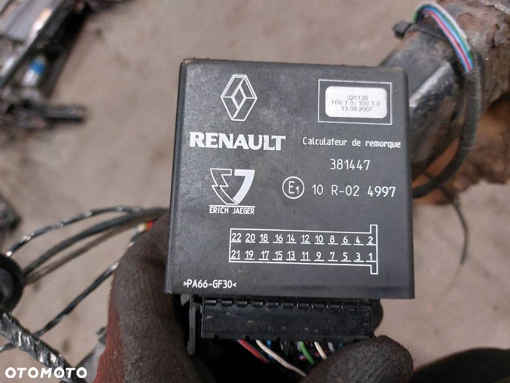 HAK HOLOWNICZY + TABLICZA + MODUŁ RENAULT LAGUNA III 7711419302 381447 - 5