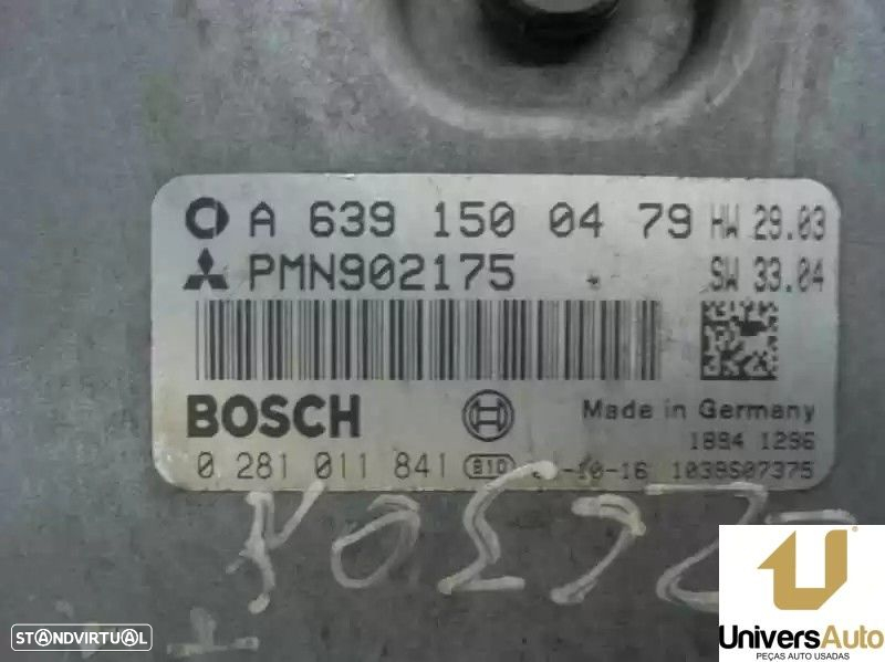 CENTRALINA MOTOR UCE SMART FORFOUR 2004 -0281011841 - 7