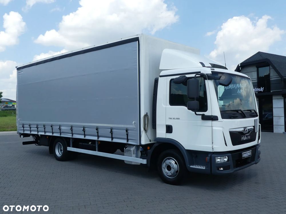 MAN TGL 12.190 / FIRANKA + WINDA / PRZEBIEG 120 TYS KM ! / KLIMA / - 11