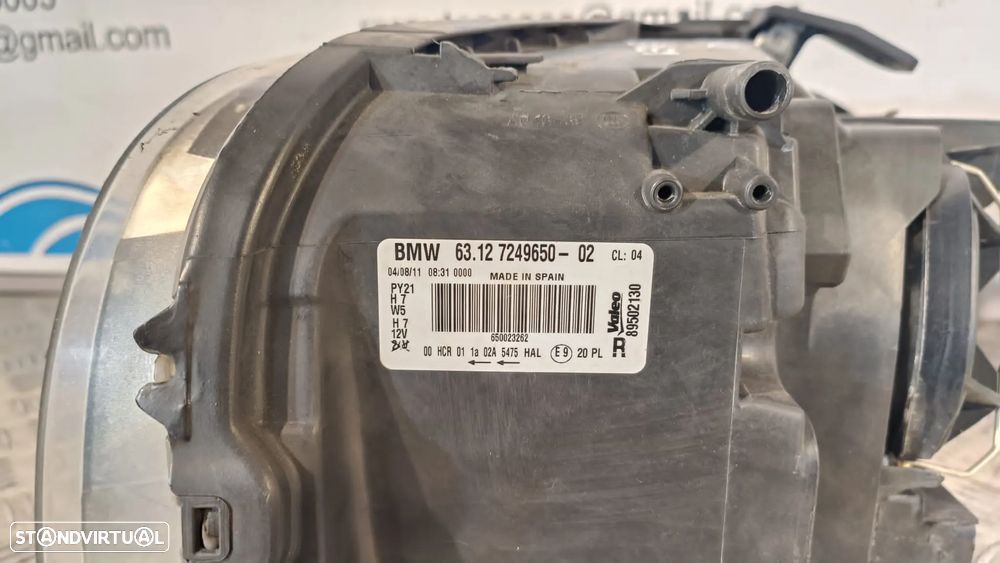 .OTICA OTICAS ESQUERDO DIREITO BMW SERIE 1 E81 63127249650 7249650 63117249649 7249649 E87 E87 LCI E82 COUPE E88 CABRIO OPTICA OPTICAS FAROL FAROIS - 6