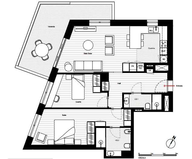 Apartamento moderno T2 em edifício histórico – Matosinhos - Grande imagem: 2/24