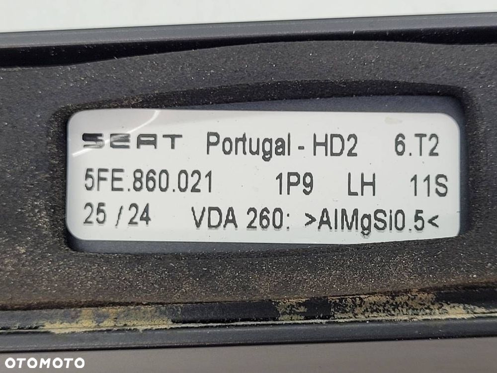 RELINGI DACHOWE KOMPLET LEWY PRAWY CZARNE SEAT LEON IV 5FE860022 5FE860021 - 11