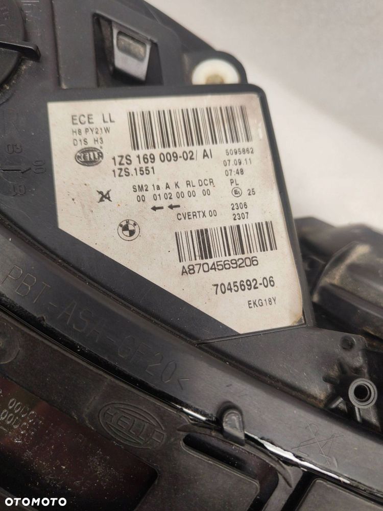 bmw 5 e60 lift xenon skrętny komplet lamp 7045691 , 7045692 - 3
