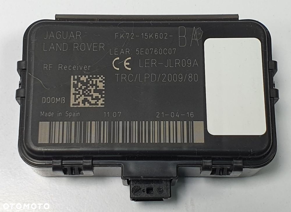 MODUŁ WZMACNIACZ ANTENY KEYLESS JAGUAR XF X260 FK72-15K602-BA - 1