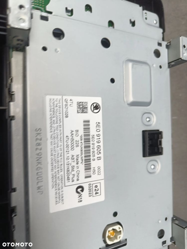 Radio Ekran Skoda Octavia 3 III Czytnik Multimediów Wyświetlacz 5E0035840A 5E0919605B - 12