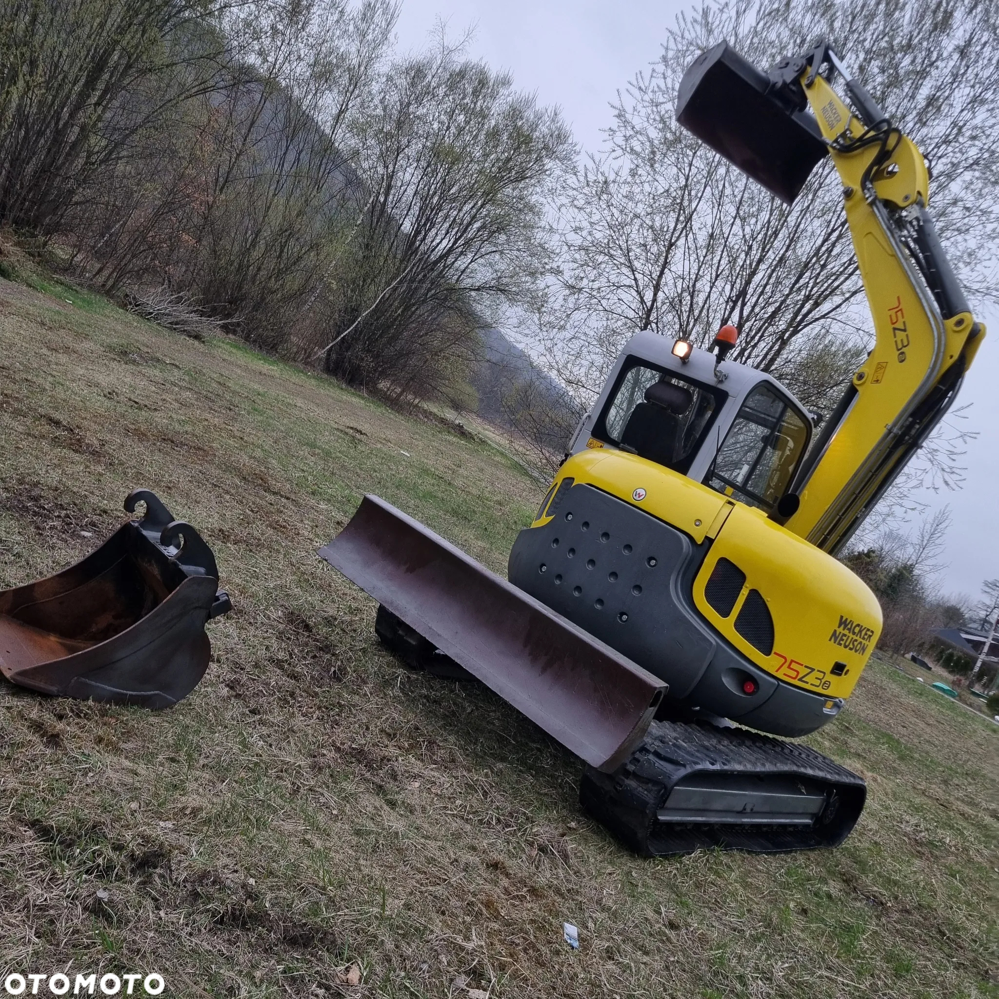 Wacker Neuson 8 ton Koparka Gąsienicowa 75Z3- komplet łyżek!- 2015r IMPORT NORWEGIA Klima jak Nowa - 2