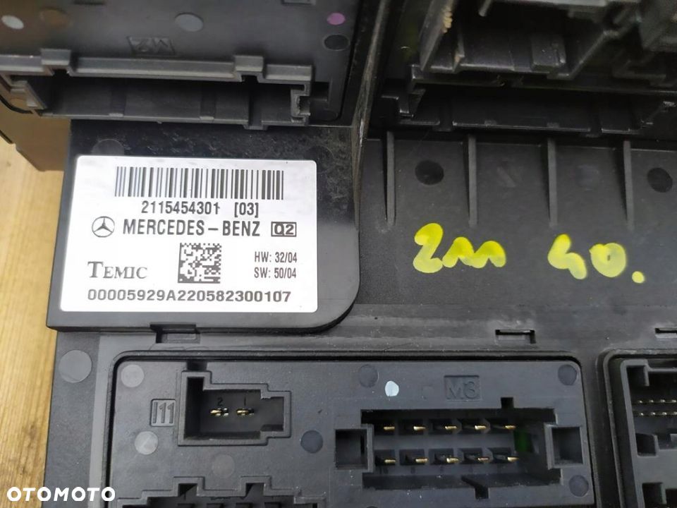MERCEDES W211 MODUŁ STEROWNIK SAM 2115454301 - 3