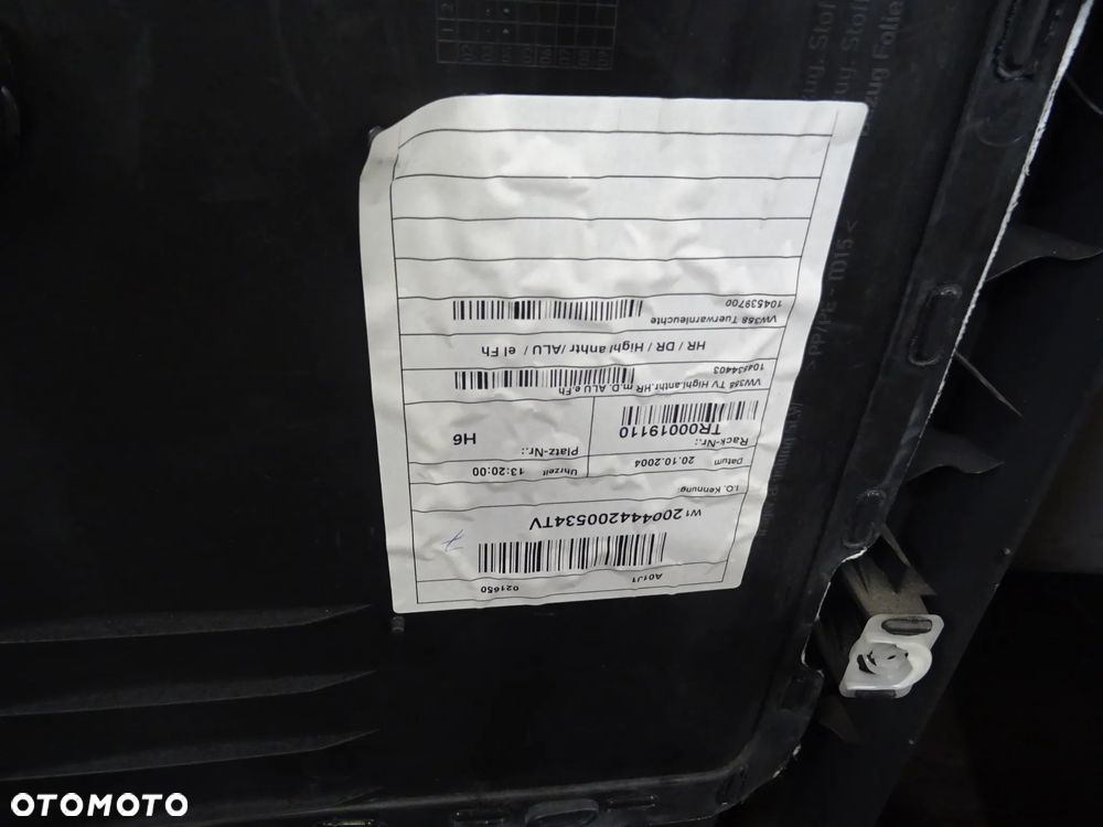 VW TOURAN I 03-05 1.9TDI LA7W BOCZEK DRZWI PRAWY LEWY TYŁ PRZÓD - 5