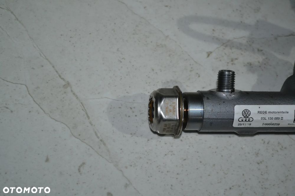 VW AUDI SEAT SKODA 1,6 TDI CAY LISTWA WTRYSKOWA PALIWA KPL CZUJNIKI 03L130089B 03L130764A - 4