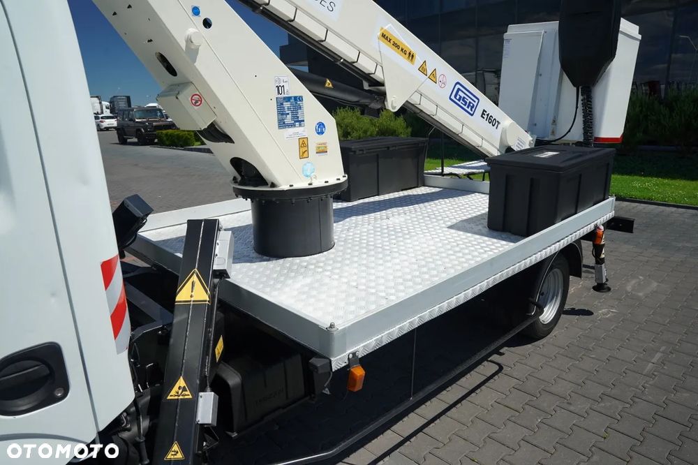 Nissan CABSTAR / PODNOŚNIK KOSZOWY / ZWYŻKA 16,2  METRÓW / GSR E160T /  BLIŹNIAK / UDŹWIG - 200 kg / 4 PODPORY / - 17