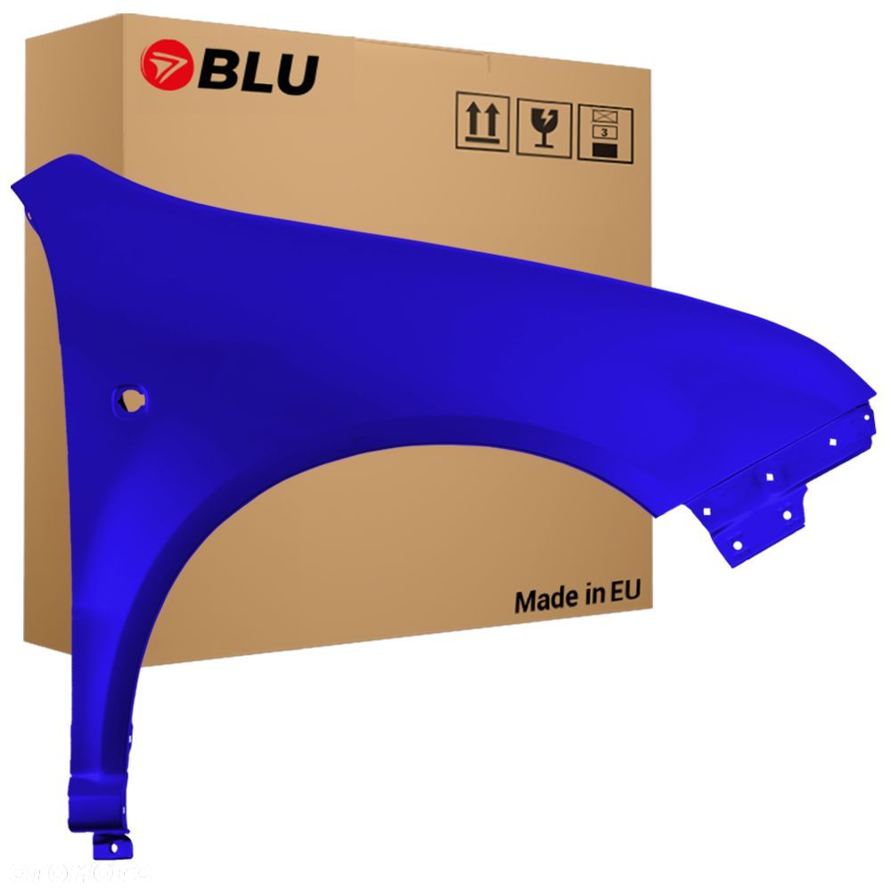 BLU Błotnik SKODA FABIA I 1 6Y 4590 prawy niebieski 99-07 przód ocynk DynamicBlau - 1