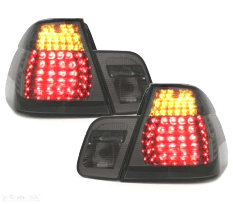 FAROLINS TRASEIROS LED BMW E46 98-01 ESCURECIDO LOOK M3 - 2