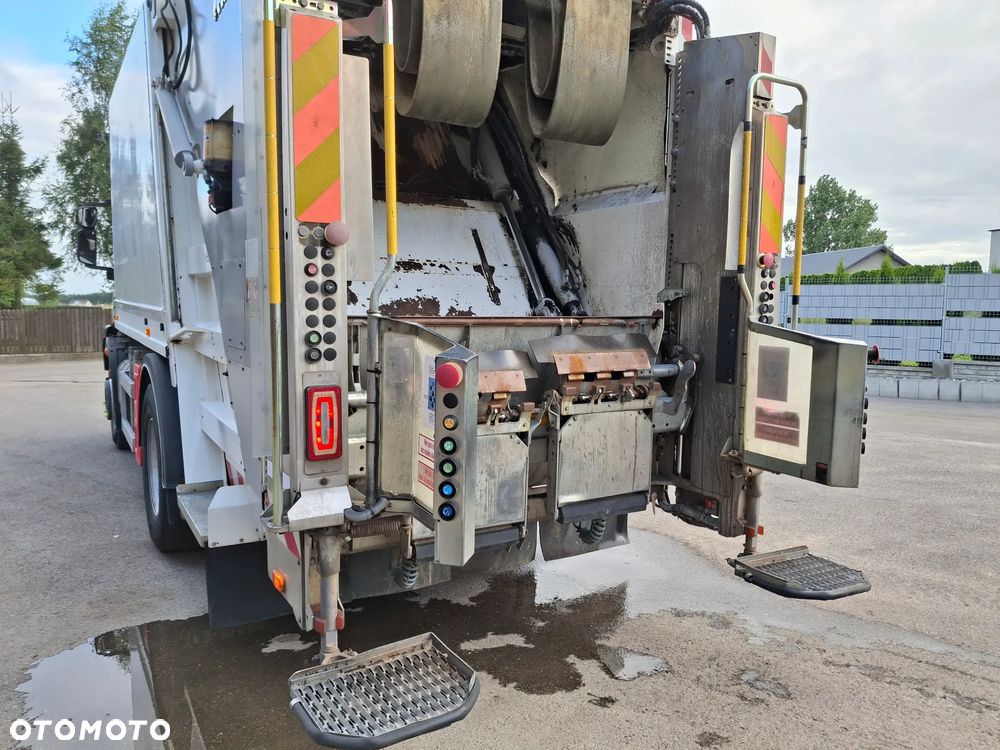 Iveco Eurocargo 190EL28 Śmieciarka FAUN VR3 LEV Wywóz Śmieci Euro 6 2 Osie Zawieszenie Tył Na Poduszkach Centralny Zamek Klimatyzacja Zwinna Niski Przebieg - 25