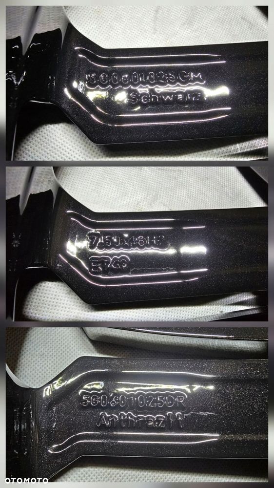 FELGI KOŁA VW GOLF 5G0 7,5x18 ET49 - 5