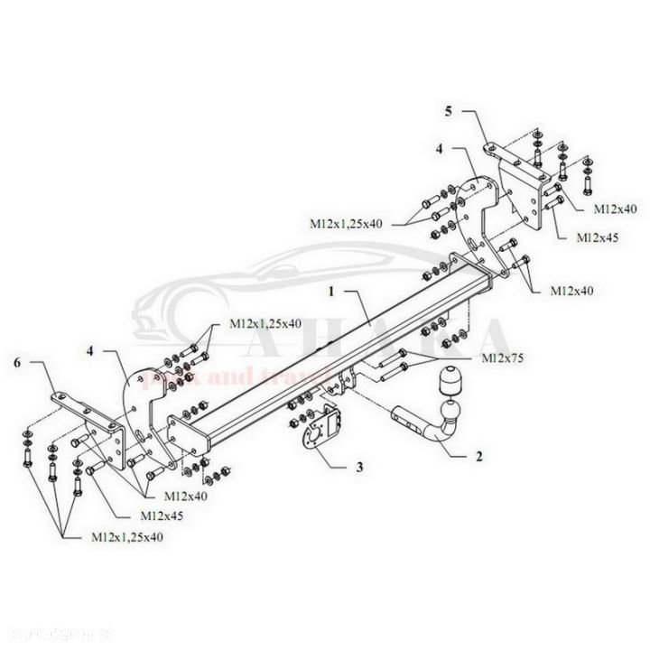 Hak Holowniczy Odkręcany Do Nissan Navara D40 2005-2010 (Zderzak Rurkowy) - 3