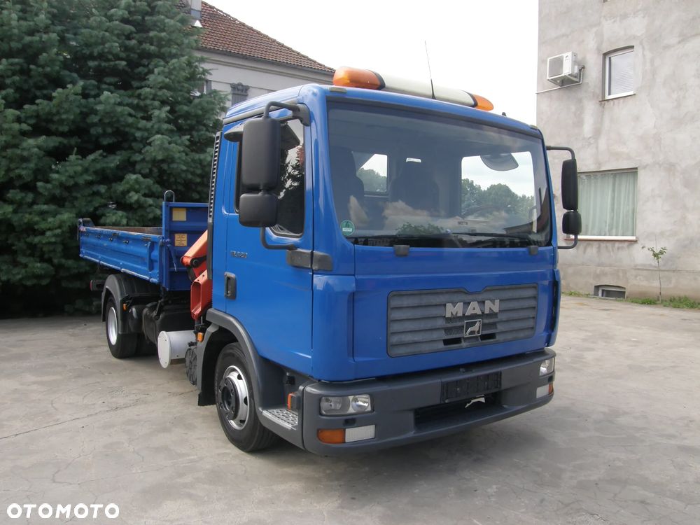 MAN TGL 8.210 2006 HDS Palfinger wywrotka Meiller-Kipper z Niemiec - 10