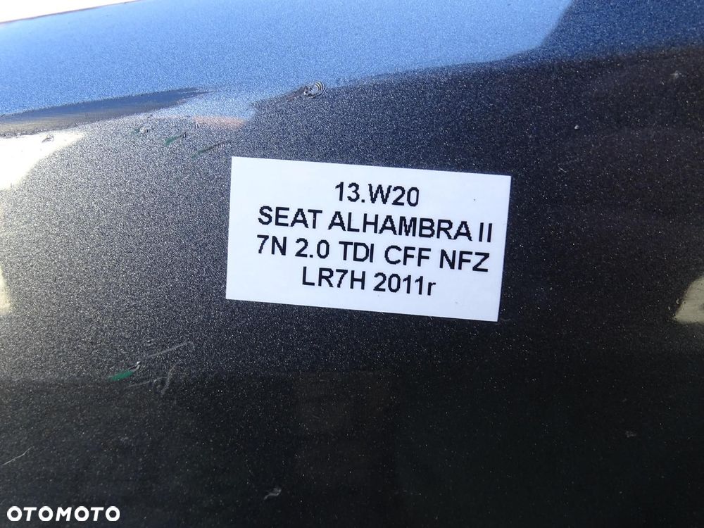 ZDERZAK PRZÓD PRZEDNI + ATRAPA + HALOGENY + 4x PDC LR7H SEAT ALHAMBRA II 7N - 14