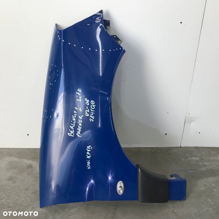 Błotnik Citroen Berlingo I 1 Peugeot Partner I 1 lift prawy  02-08r 7841Q0 - 1