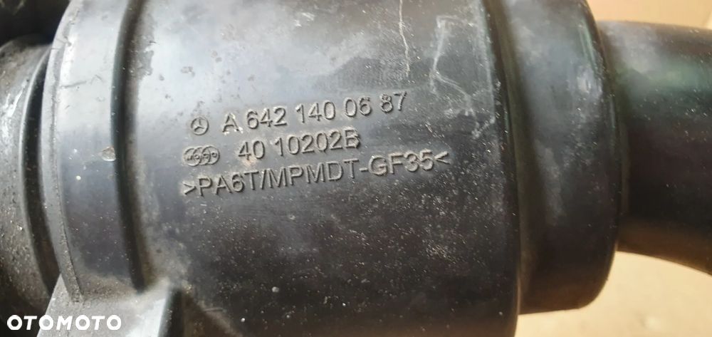Rura dolot przewód powietrza odma rezonator Mercedes ML W164 3.0 CDI A6421400687 - 6