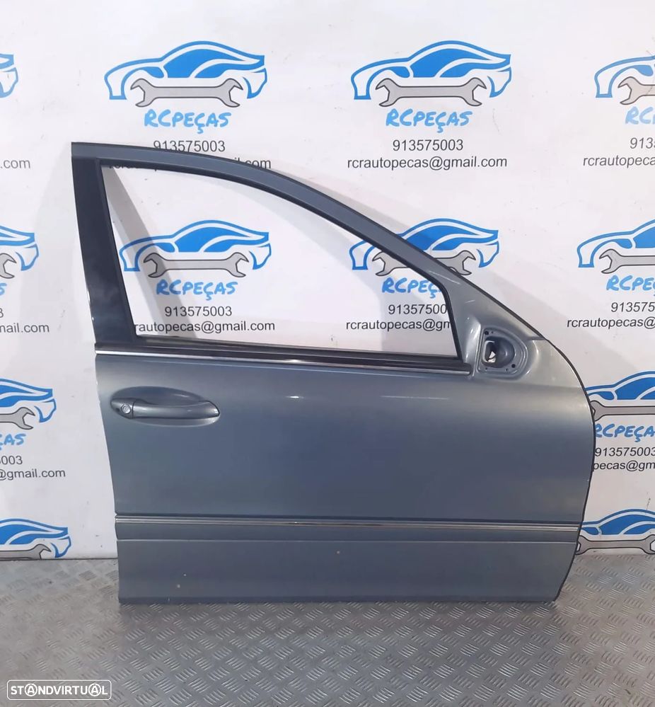 PORTA FRENTE FRONTAL DIREITA MERCEDES-BENZ C-CLASS W203 C 320 18 218CV A785214 FECHO ELEVADOR MOTOR PUXADOR VIDRO RETROVISOR RETROVISORES - 1