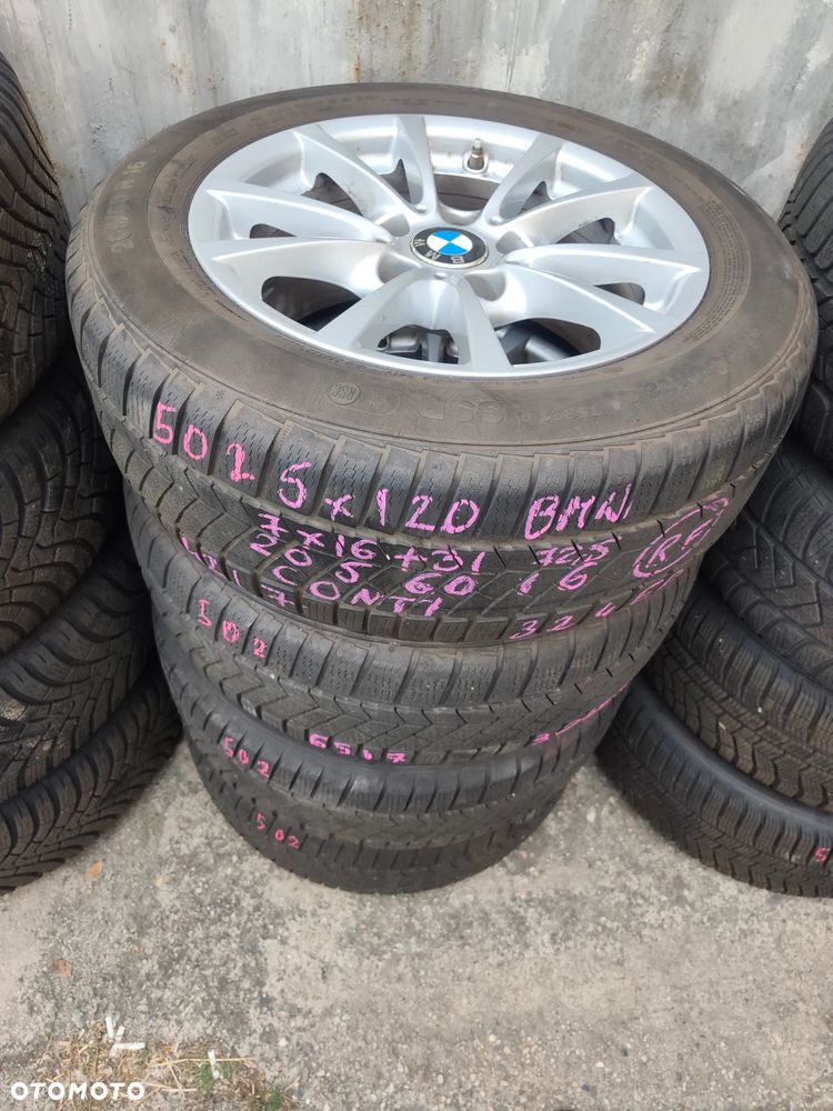 5x120 Felgi Aluminiowe Alufelgi Oryginalne 16 Koła Zimowe Zima BMW 3 SERIA E90 E91 3 E36 E46 F30 F31 Z3 1 E81 E87 E88 F20 6,5mm VW TRANSPORTER T5 T6 Legnica ALU-RAD 205/60 STYLING WZÓR 390 - 3