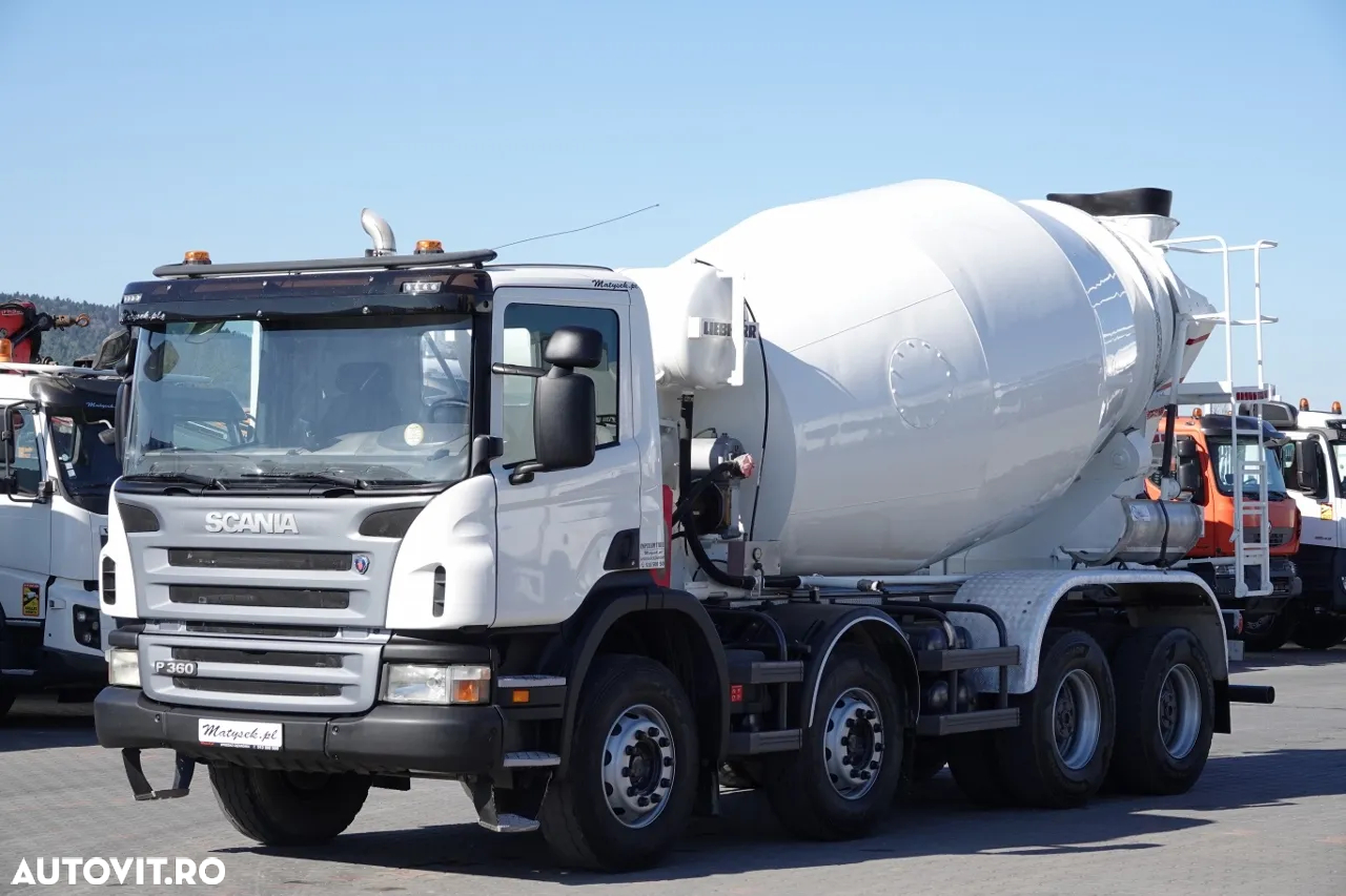 Scania P 360 / 8x4 / BETONATOR / PEAR / LIEBHERR / 9mc / MANUAL - 2