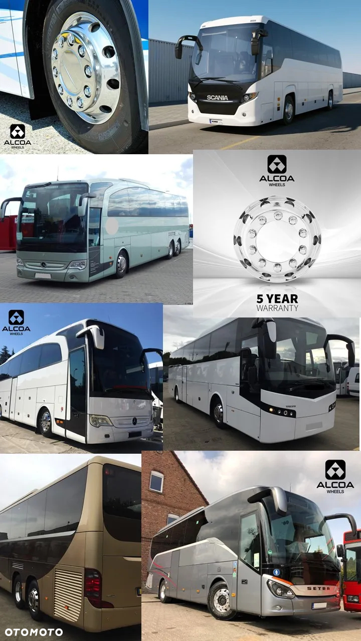 Felga ALCOA do AUTOBUS / 22,5 x 8,25 / Aluminiowe / ET 146 / DB/ Cena NETTO-2.150,-PLN !! - 3