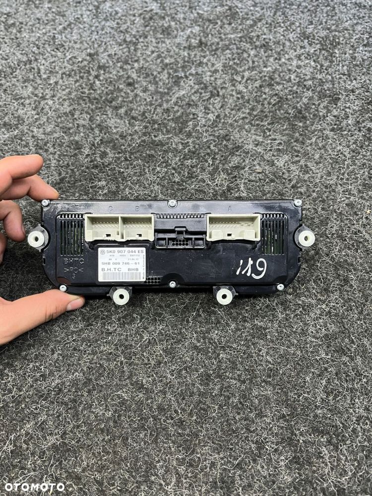 vw golf VI lift passat b7 panel nawiewu klimatyzacji 5K0907044 - 8