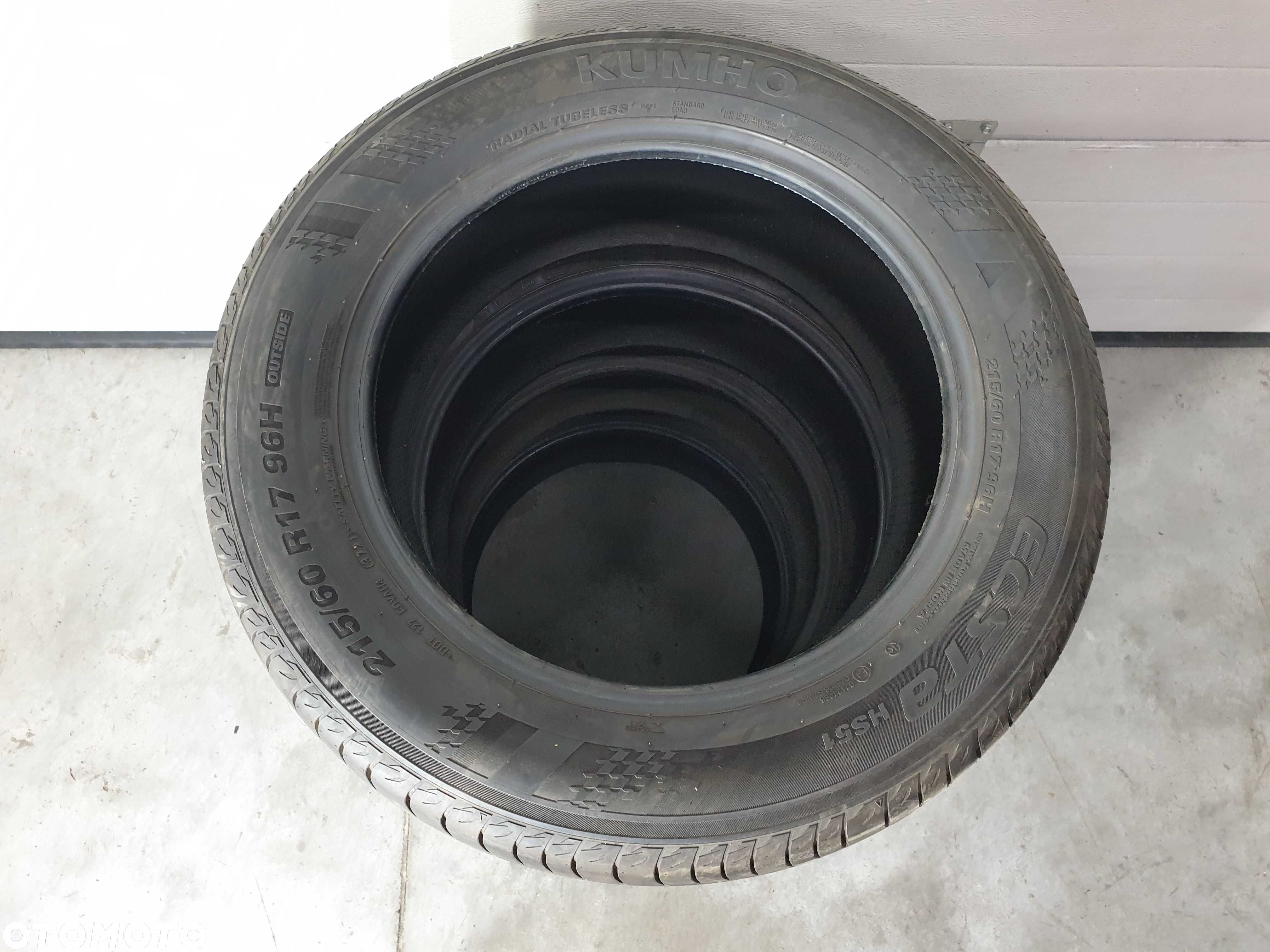 4szt. 215/60/17 96H Kumho Ecsta HS51 7mm 2021r [ 11245 ] - 4