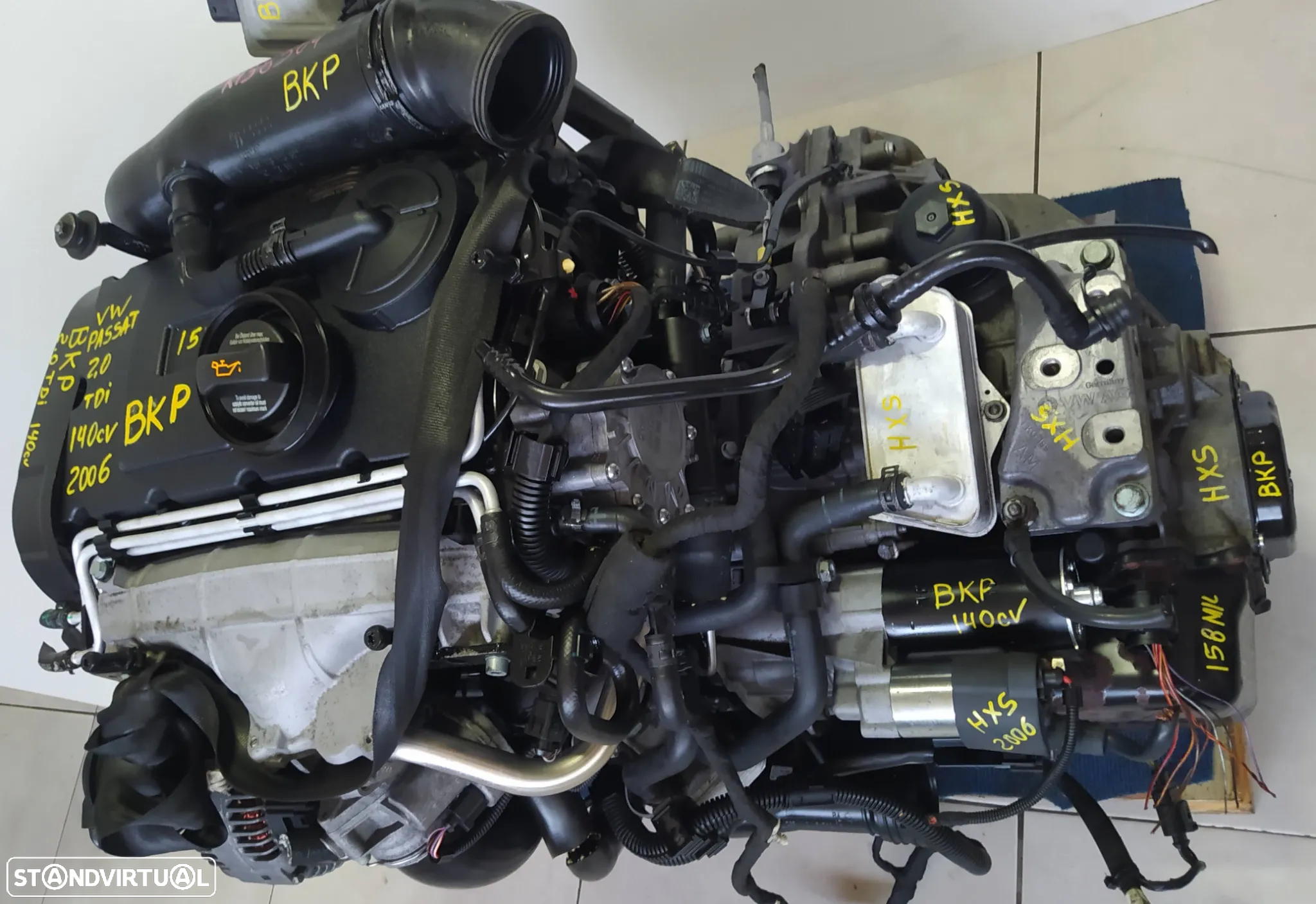 Motor vw passat 2.0TDI 140cv BKP caixa automatica DSG HXS - 4