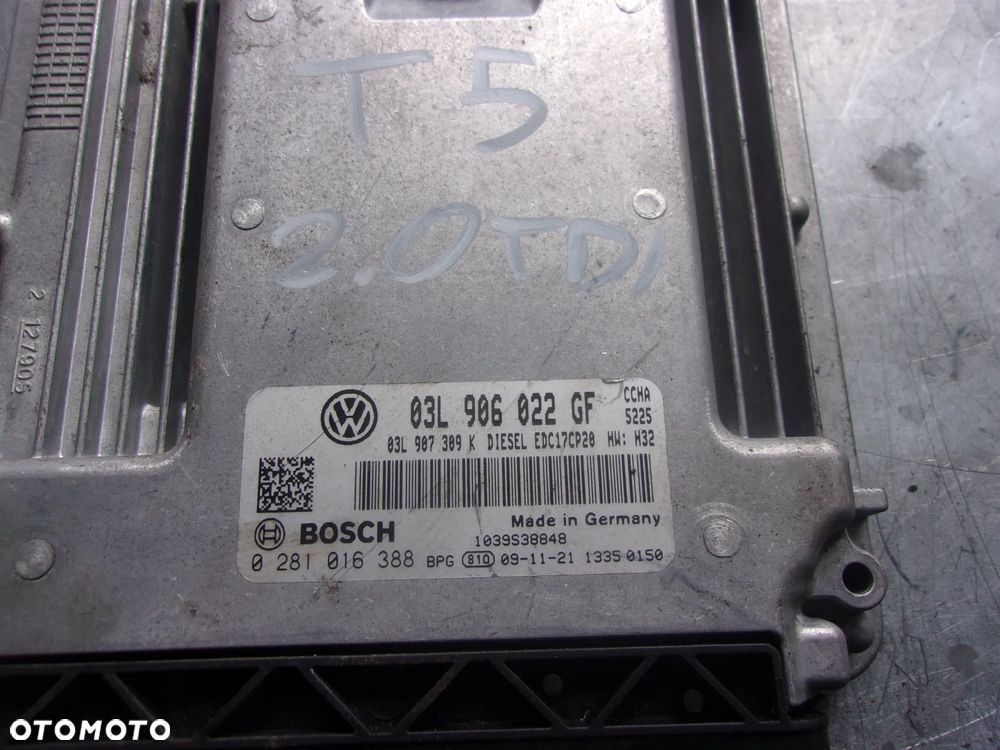 STEROWNIK KOMPUTER VW T5 2.0 TDI 03L906022GF - 2