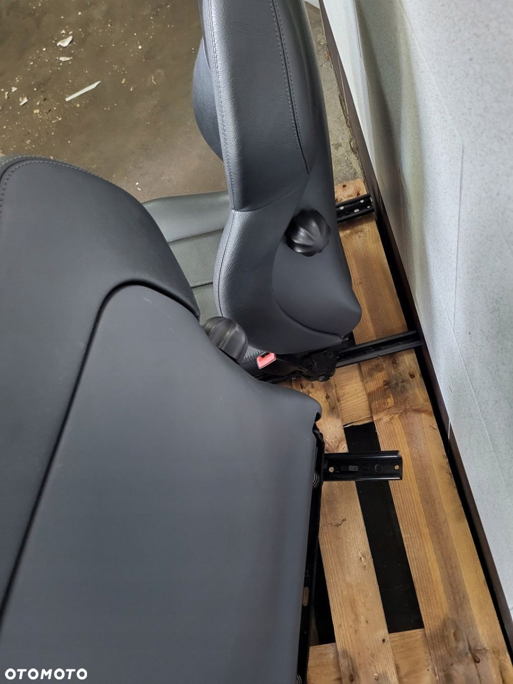 MERCEDES SLK R170 LIFT FOTEL FOTELE CZARNA SKÓRA UK - 13