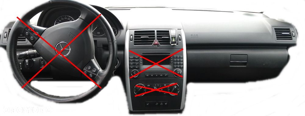 MERCEDES A-KLASA W169 DESKA ROZDZIELCZA KONSOLA SENSOR PASY PODUSZKA AIRBAG - 1