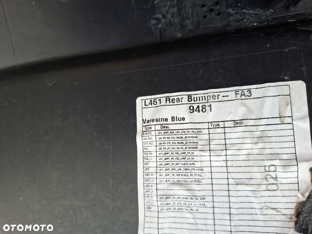 zderzak tył range rover sport iii l461 oryginał - 14
