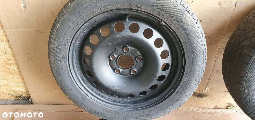 Felgi stalowe z oponami 205/55 R16 6,5J 5x112 ET49 VW Mercedes KBA43930 - 14