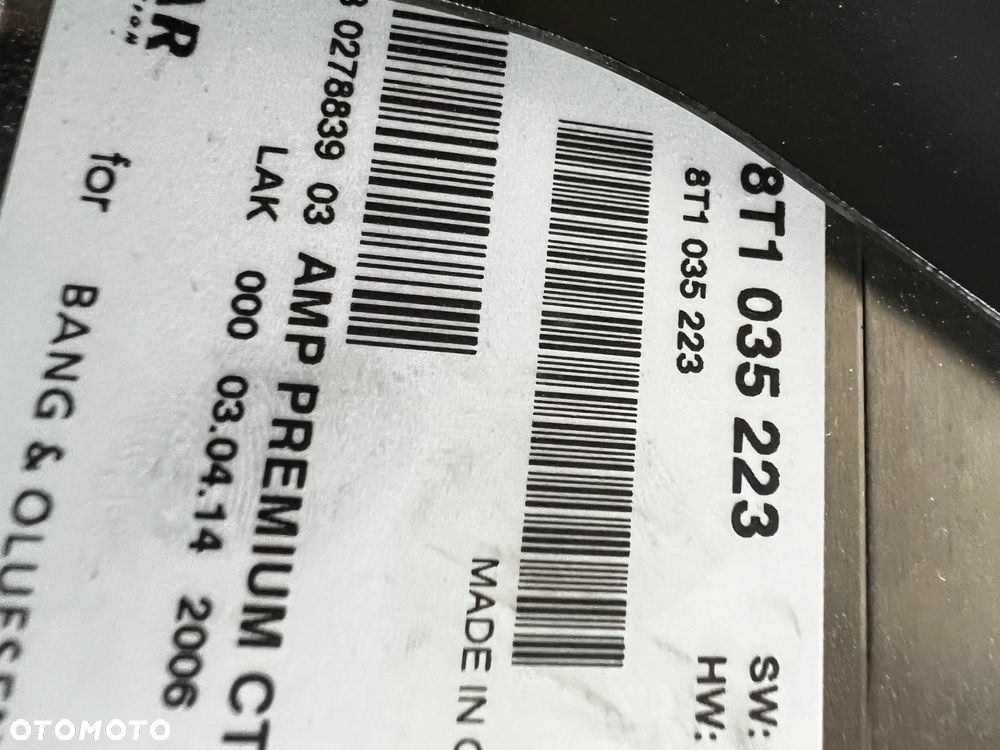 AUDI A5 8T WZMACNIACZ AUDI BANG&OLUFSEN 8T1035223 - 5