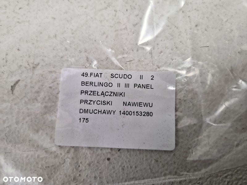 fiat scudo ii 2 berlingo ii iii panel przełączniki przyciski nawiewu dmuchawy 1400153280 - 9